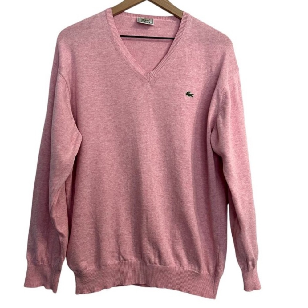 Vintage Lacoste V Neck Sweater-L EUC!